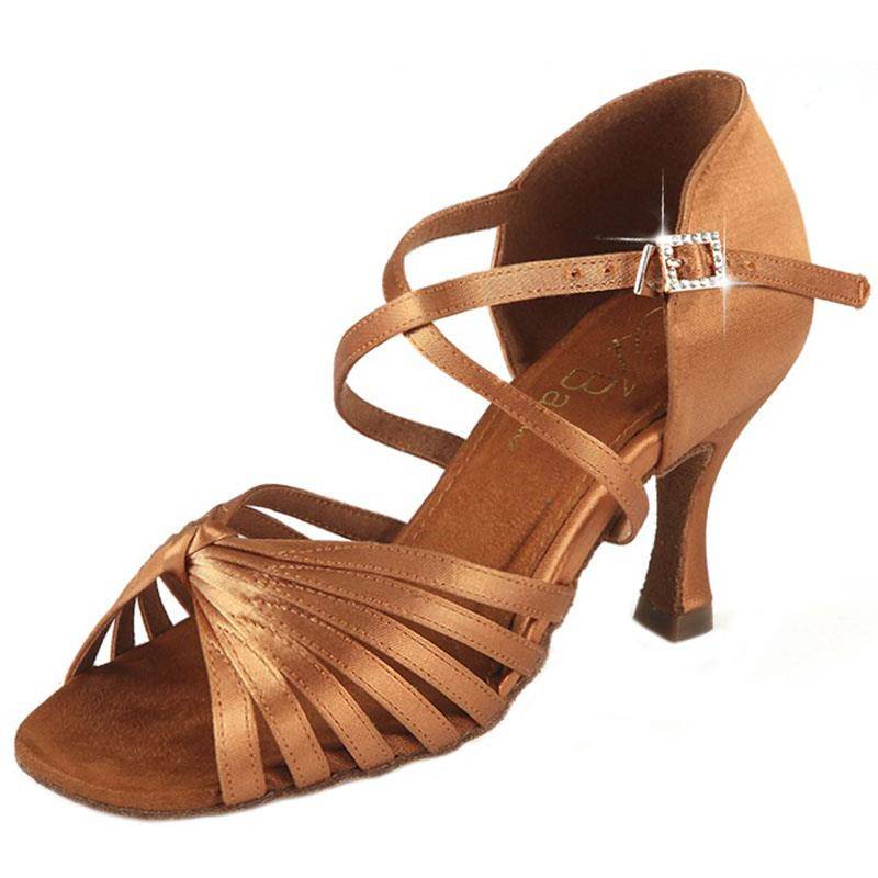 ABA A Bladdin Dance Shoes Female Adult Soft thick bottom wear -resistant mid -high -heeled new practice competition art test dance shoes