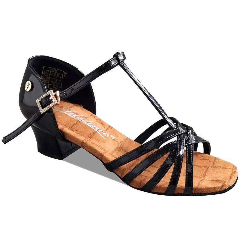.Ads Latin Dance Shoes Girls, young children, low heel children's national standard dance professional competition girls dwarfed Latin shoes