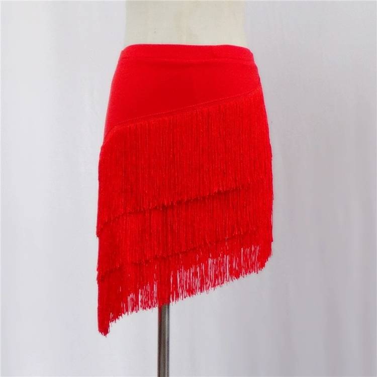 Latin dance skirt adult skirt girls Liu Su short skirt women's suit square dance exercise uniform skirt