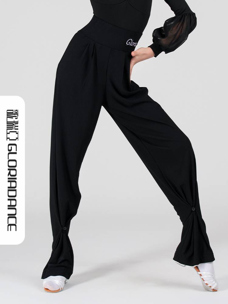Goliya Latin Dance Girls and Children's Children's New high -waisted slim Latin practice training uniforms