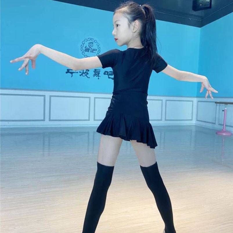 Latin dance socks girls dancing competition long socks practice black overlays, knee socks Latin dance calf socks