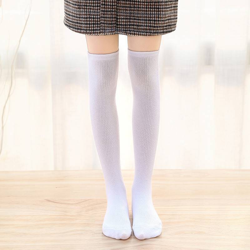 Latin dance socks girls dancing competition long socks practice black overlays, knee socks Latin dance calf socks