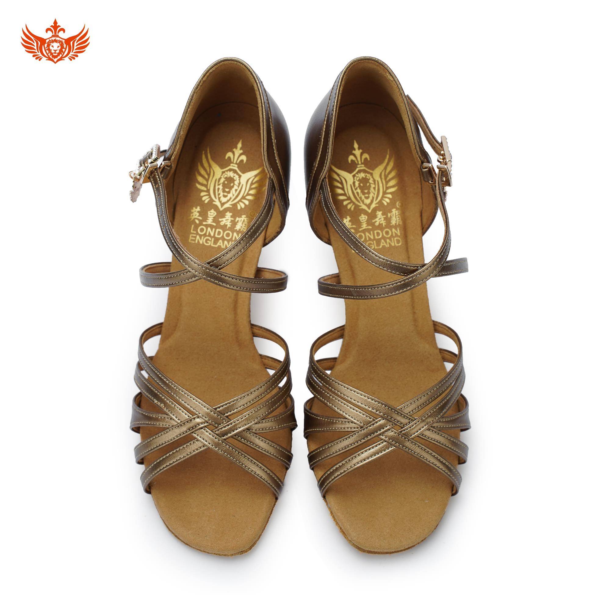 Palm oil color professional Latin dance shoes female adults with soft bottom dancing shoe country dance 2024 new model