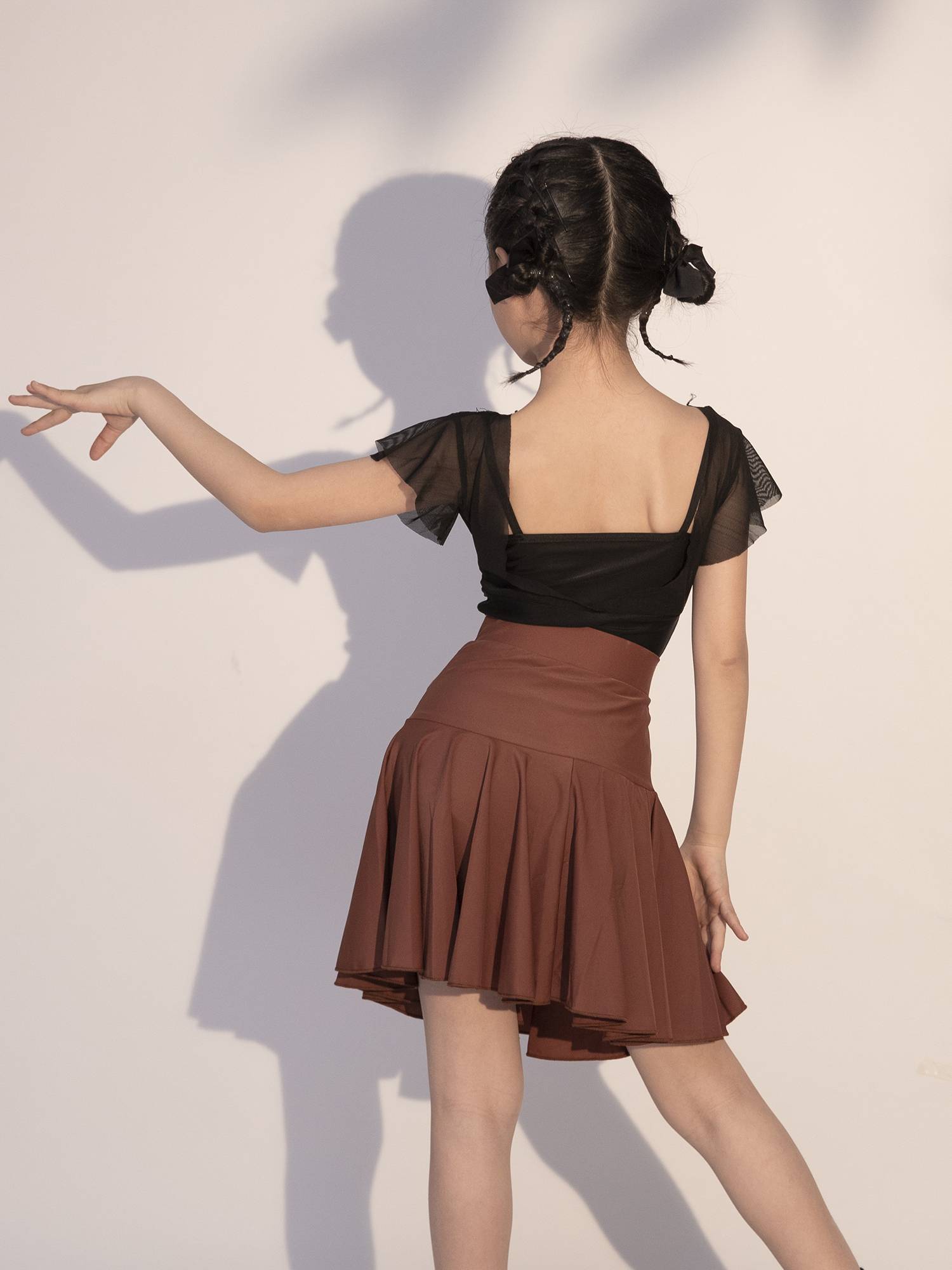 GTYDANCE Children's Latin Dance Summer Practice Skirt Set New 2024 Senior Professional Girl Performance Services