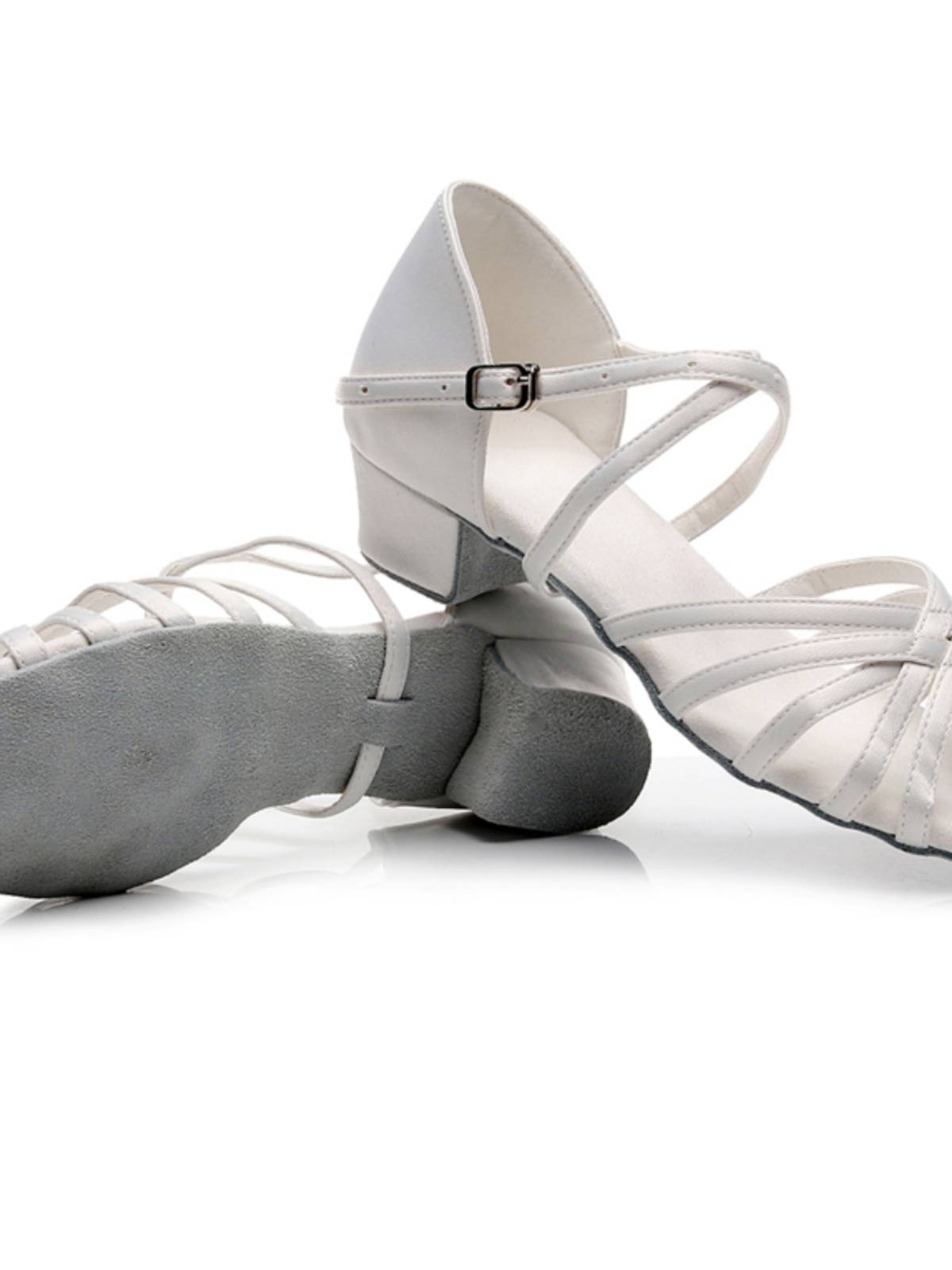 Latin dance shoes girls and children white professional girl soft bottoms in summer children's new dance beginners dance shoes