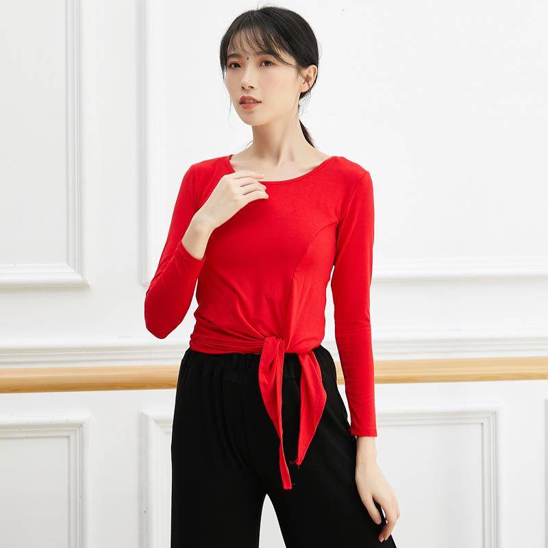 Clearance ~ Latin dance clothing modern dance dance dancing clothing split strap long sleeves