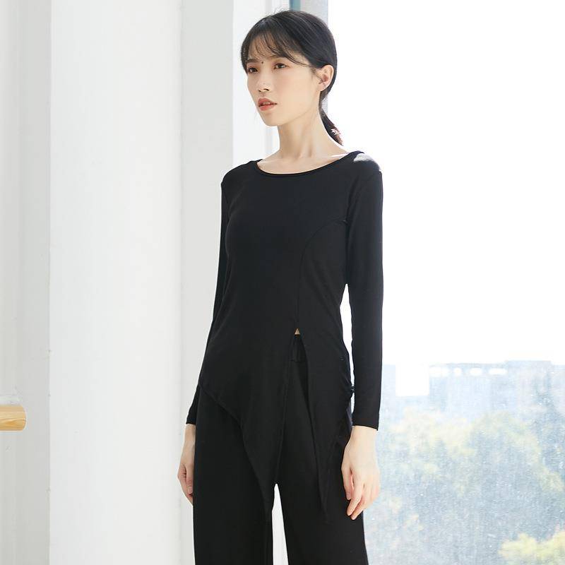 Clearance ~ Latin dance clothing modern dance dance dancing clothing split strap long sleeves