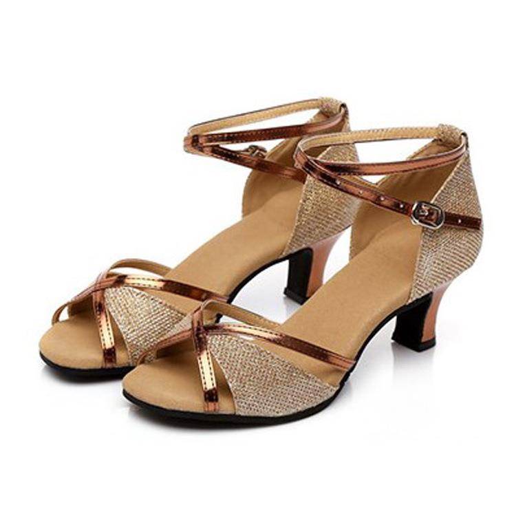 Spring and summer Fish Mouth Adult Women's Latin Dance Shoes Female Adults Follow Dance Shoes Dance Shoes Soft Bottom