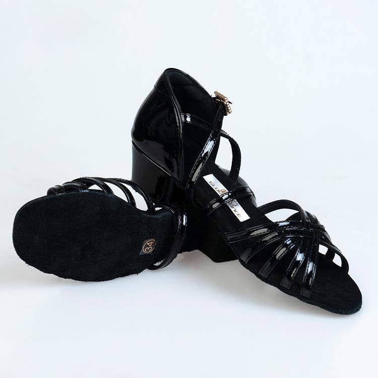 Gulia Girls and Children Latin Fang Fang Fang Hei Poor Pacific Professional Professional Professional New Competition Training Dance Shoes A107