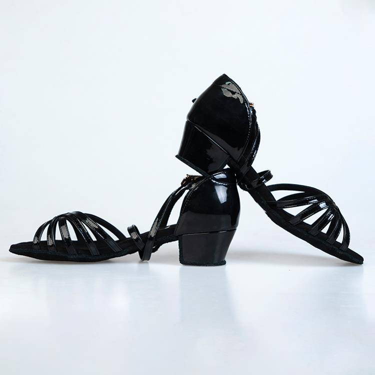 Gulia Girls and Children Latin Fang Fang Fang Hei Poor Pacific Professional Professional Professional New Competition Training Dance Shoes A107