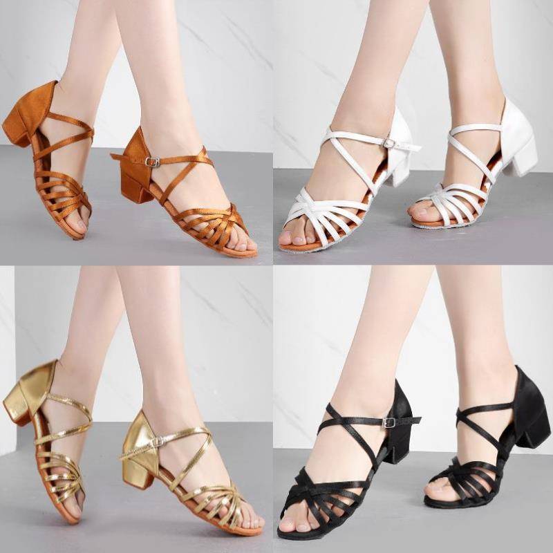 & Women's Latin dance shoes girl breathable dancing shoes practice shoes new beginner pink adult middle and women's shoes female