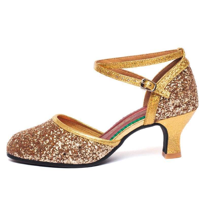 Autumn Latin Dance Shoes Female Adults Four Seasons Mid -High -Heus Plaza Dance Women's Shoes Women's Shoes Summer Dance Shoes Soft Sole Friendship