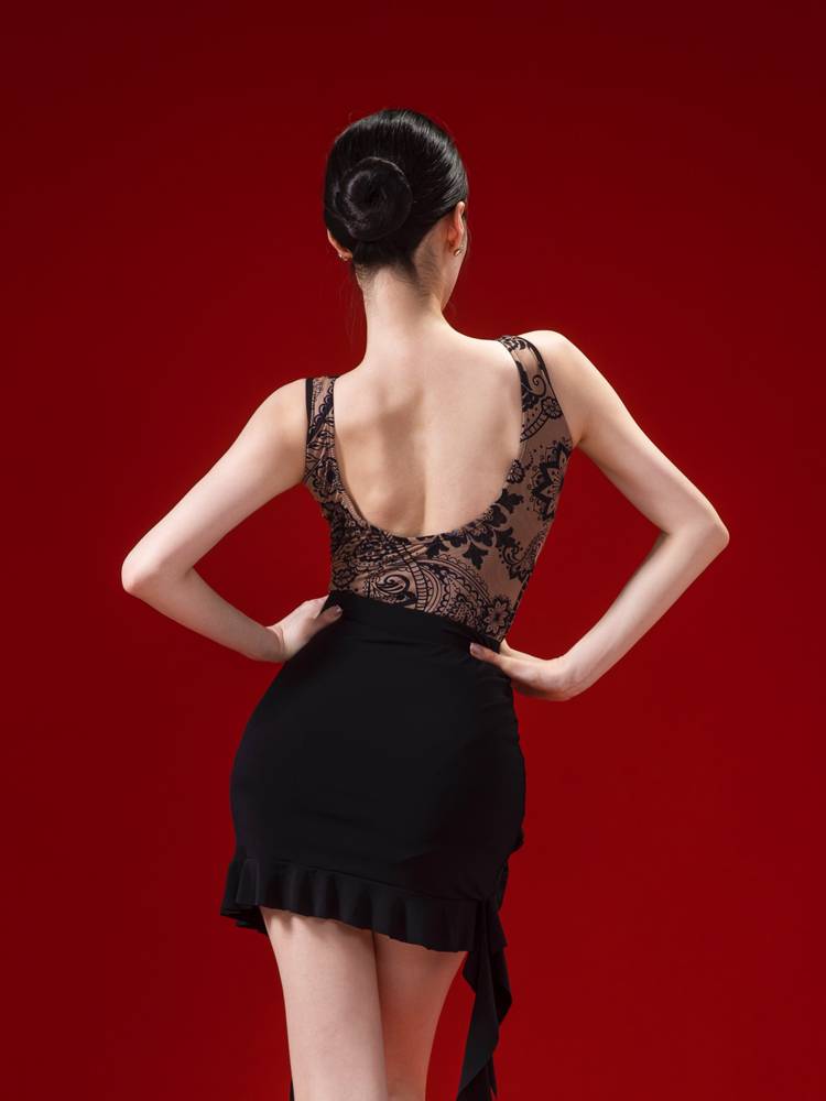 Summer Latin dance exercises 2024 new brand Modern dance country dance dance dance dancing top women's adult