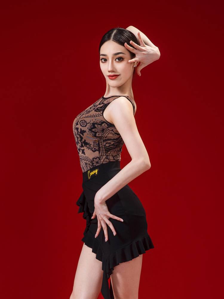 Summer Latin dance exercises 2024 new brand Modern dance country dance dance dance dancing top women's adult