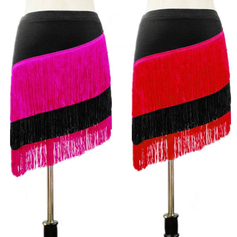 Latin dance streaming Su skirt Ms. adult skirt under the skirt, children's Latin training skirt square Latin dance skirt