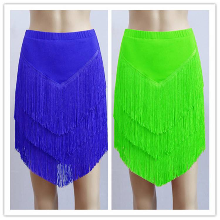Latin dance streaming Su skirt Ms. adult skirt under the skirt, children's Latin training skirt square Latin dance skirt