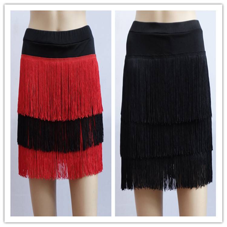 Latin dance streaming Su skirt Ms. adult skirt under the skirt, children's Latin training skirt square Latin dance skirt