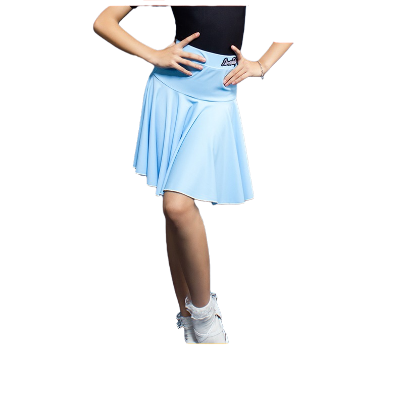 Brand Clearance-DT Latin Dance Children's Practice Services Dowager Boom Skirt Summer Performance Girl BW024