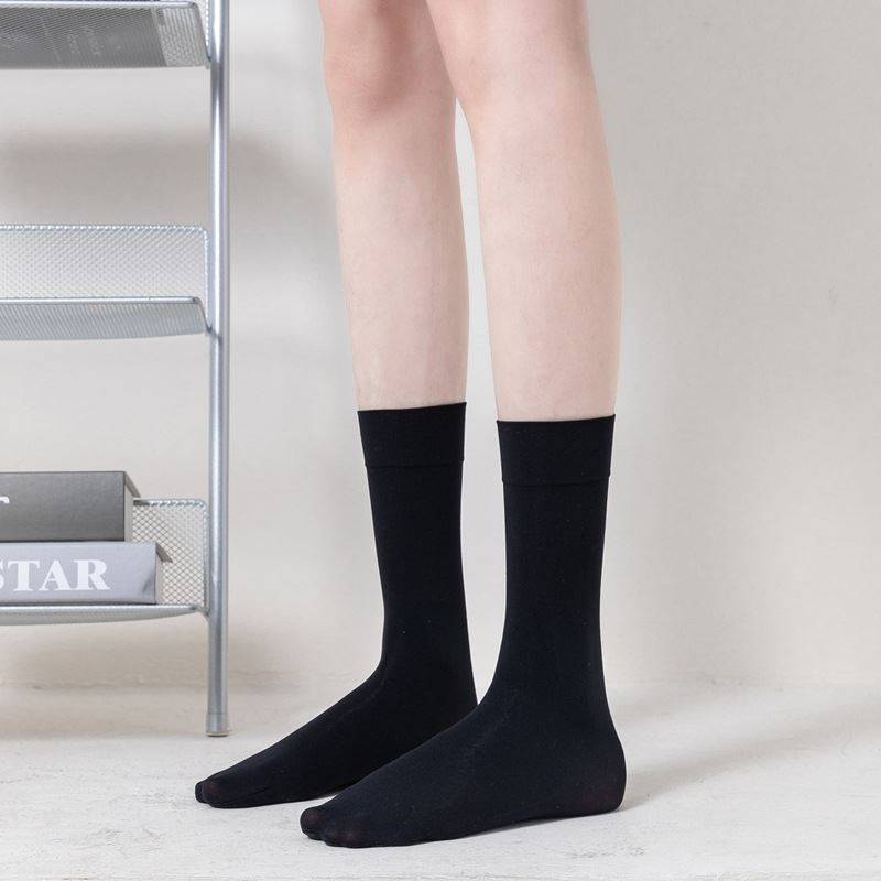 middle stockings, black (27cm) average