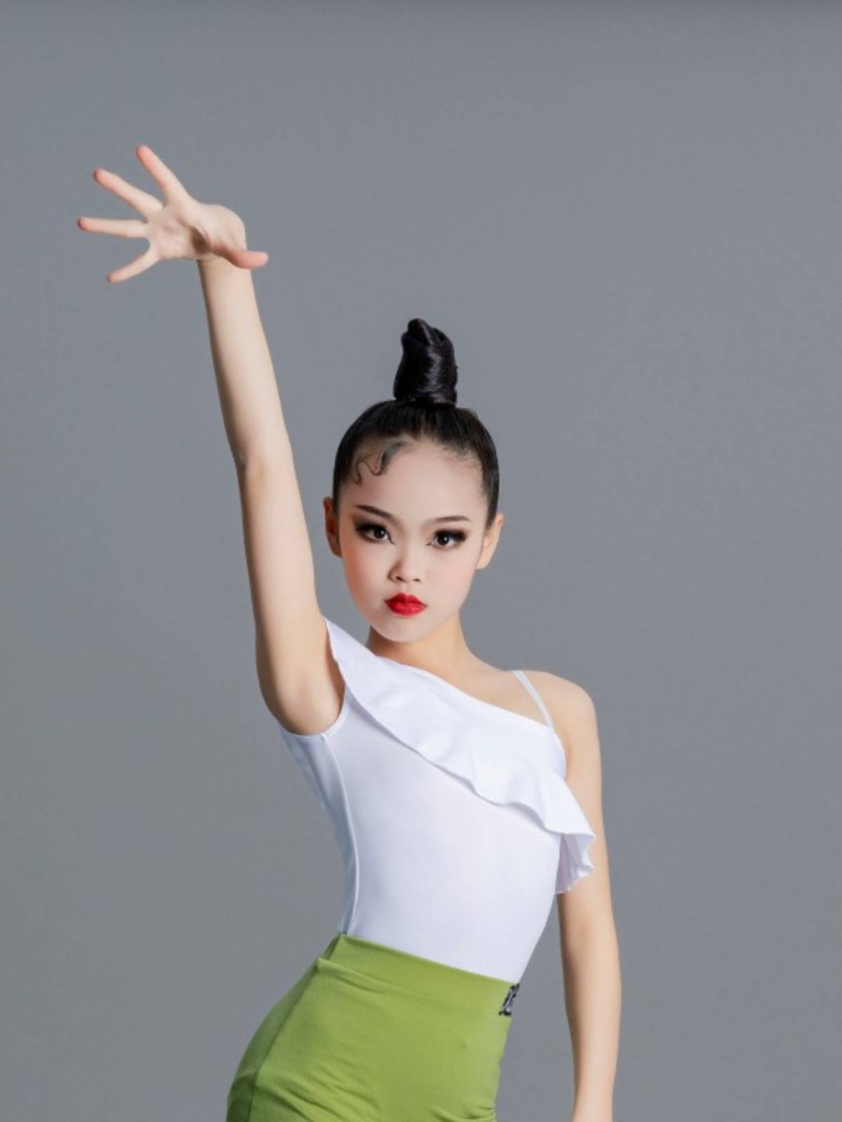 Girls Latin Dance Dance Disciples Stuck Top Children's Summer Training Server Supreme Dance Professional Dance Skin