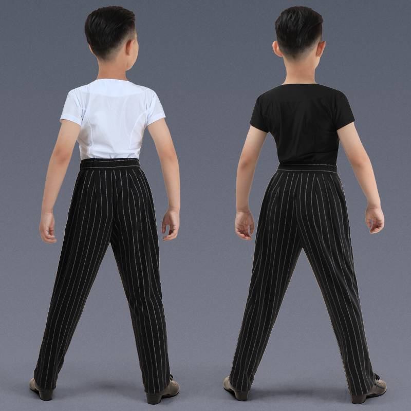 Latin dance clothing set children's young children in summer practice clothes tops, pants, boys, boys, boys, boys