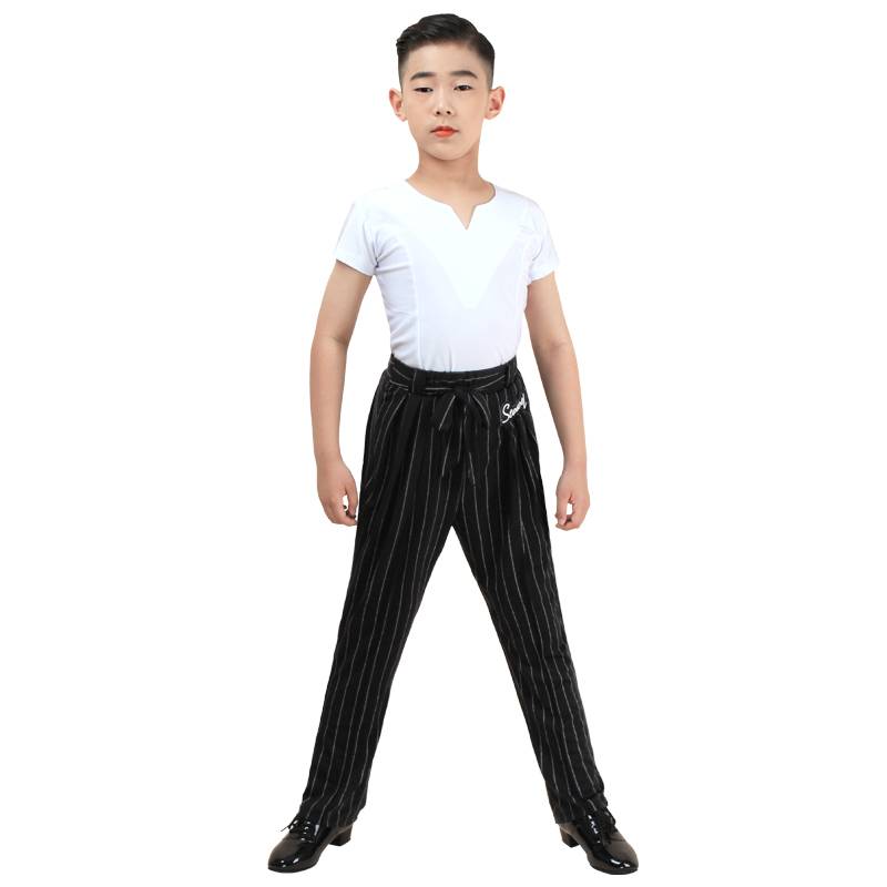 Latin dance clothing set children's young children in summer practice clothes tops, pants, boys, boys, boys, boys