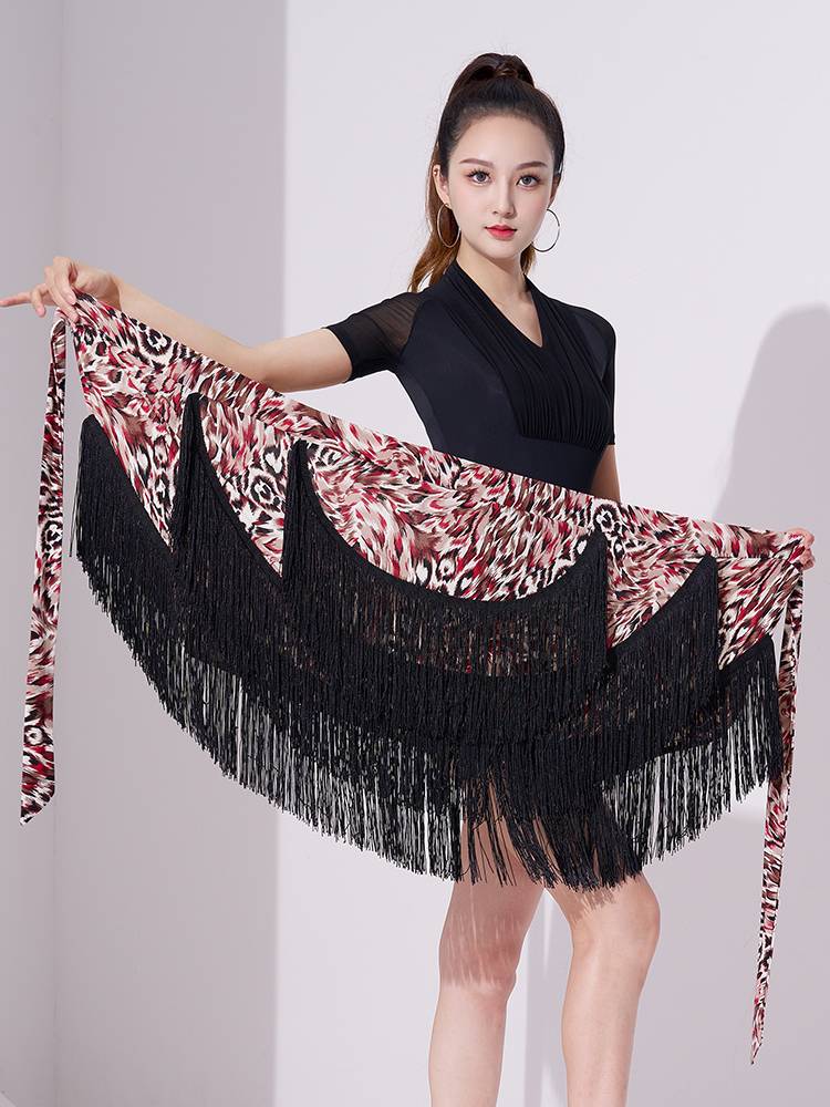 Latin dance skirt new practice clothing female adult skirt skirt under the skirt game dance performance clothes