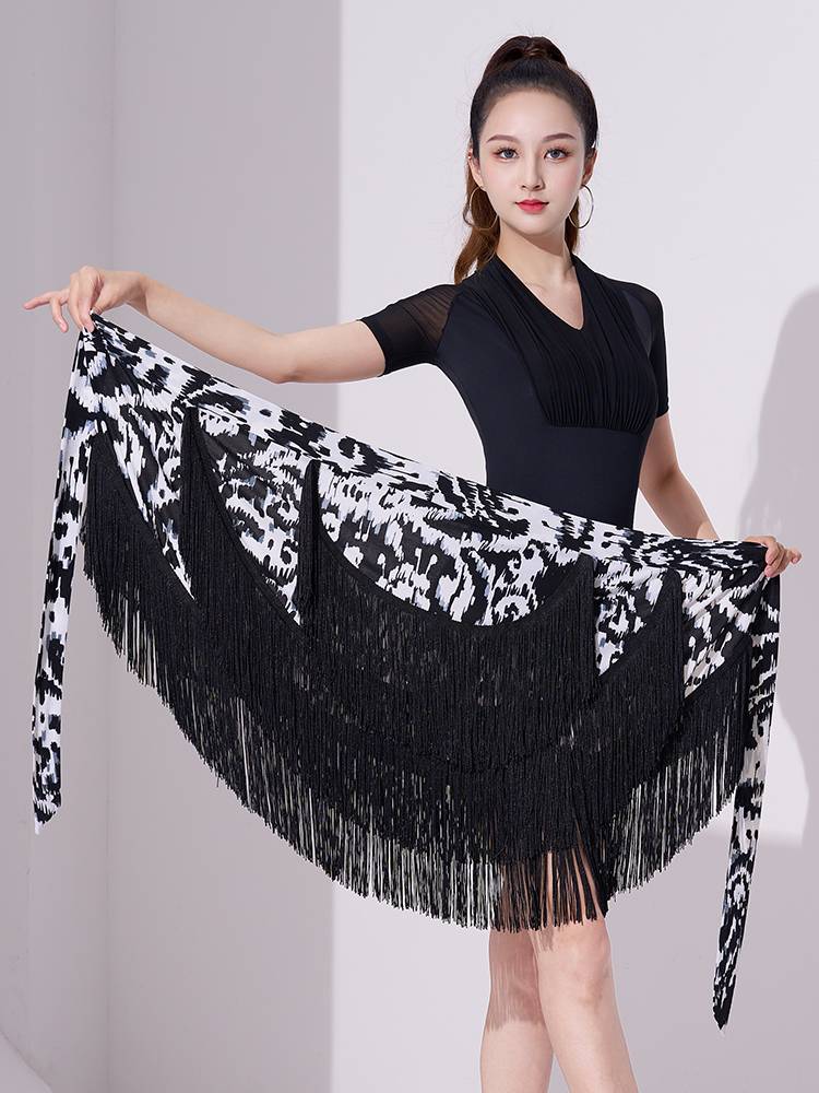 Latin dance skirt new practice clothing female adult skirt skirt under the skirt game dance performance clothes
