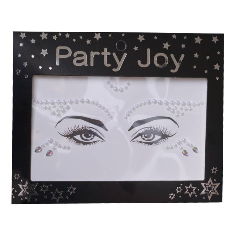 Latin dance makeup, makeup pearl pearl stickers stage makeup eye corner decorative veneer eye makeup facial nails jewelry