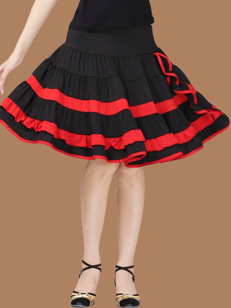 2024 Plaza dance skirt, dance dance skirt Latin dance skirt new skirt skirt short skirt dancing dance skirt female summer