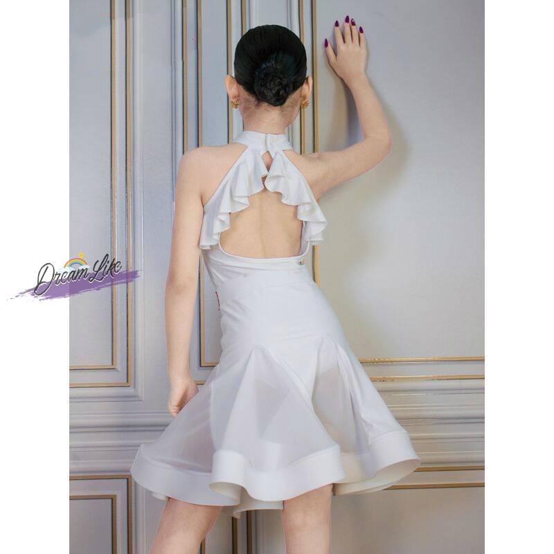 Summer 2023 New Girls and Children's Latin Dance Services Professional Competition Performance Dance Skirt Set Set