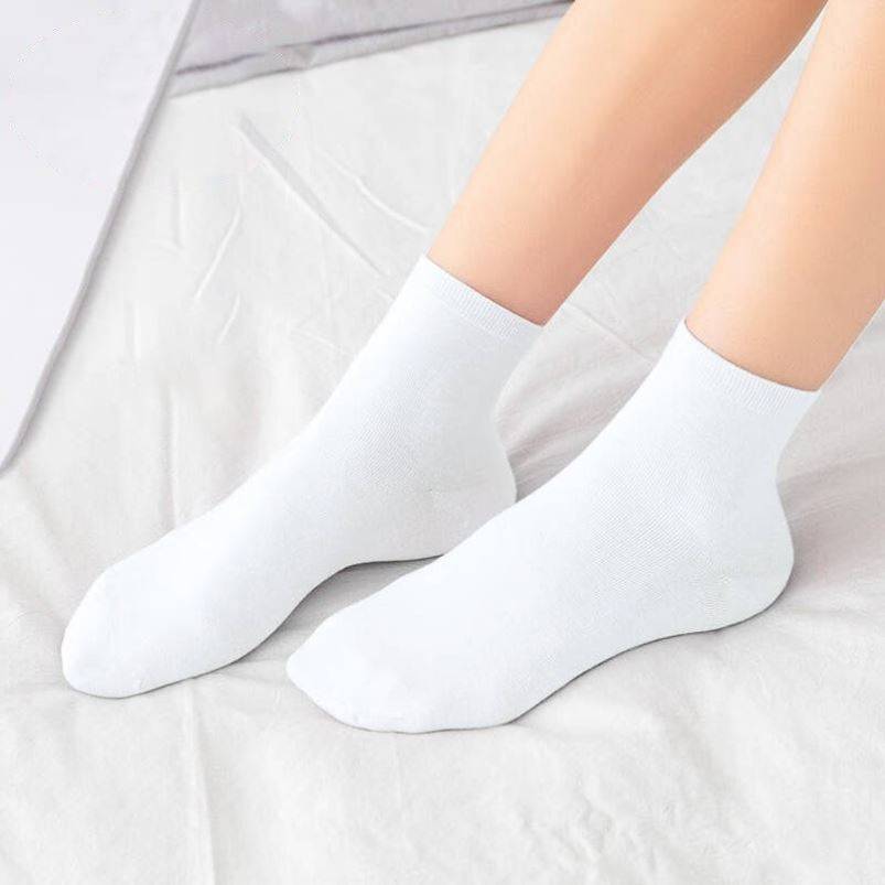 Latin dance socks practice without lace, no socks, children's competition dance black socks girls little white socks