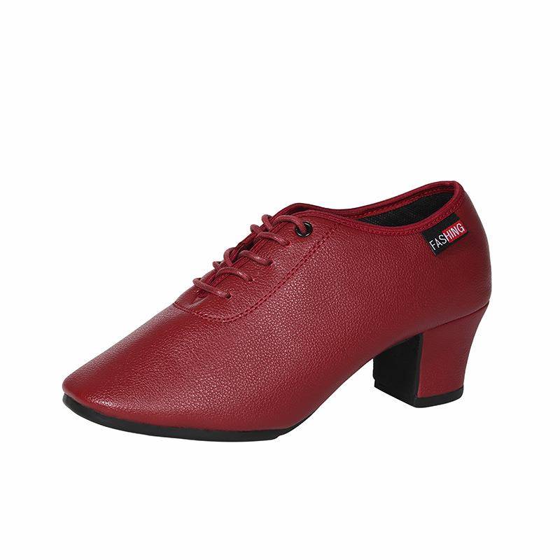 New Women's Latin Dance Shoes Soft Wave Plaza dance adult teachers with beef tendon dance shoes dance shoes
