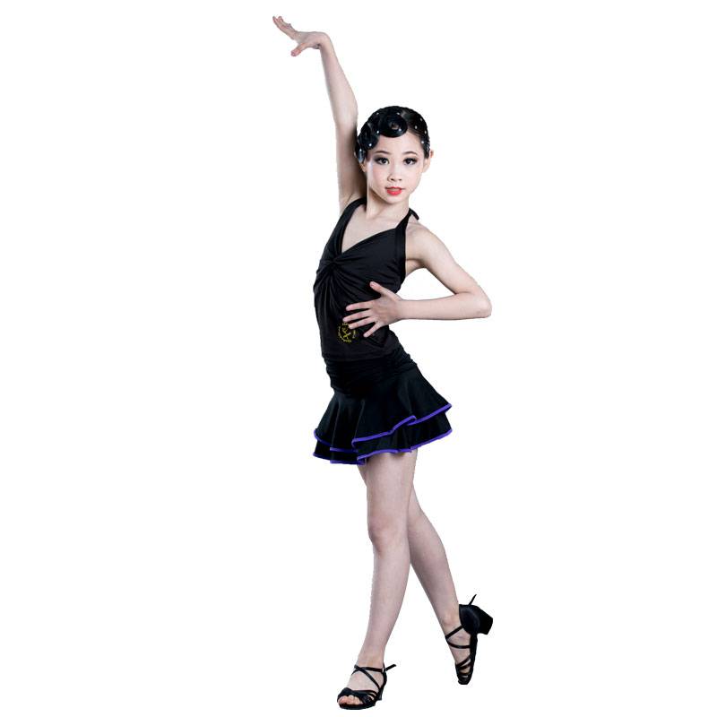 Red Dance Shoes 3917 Dance Server Girls and Children Latin Dance Black Studius top