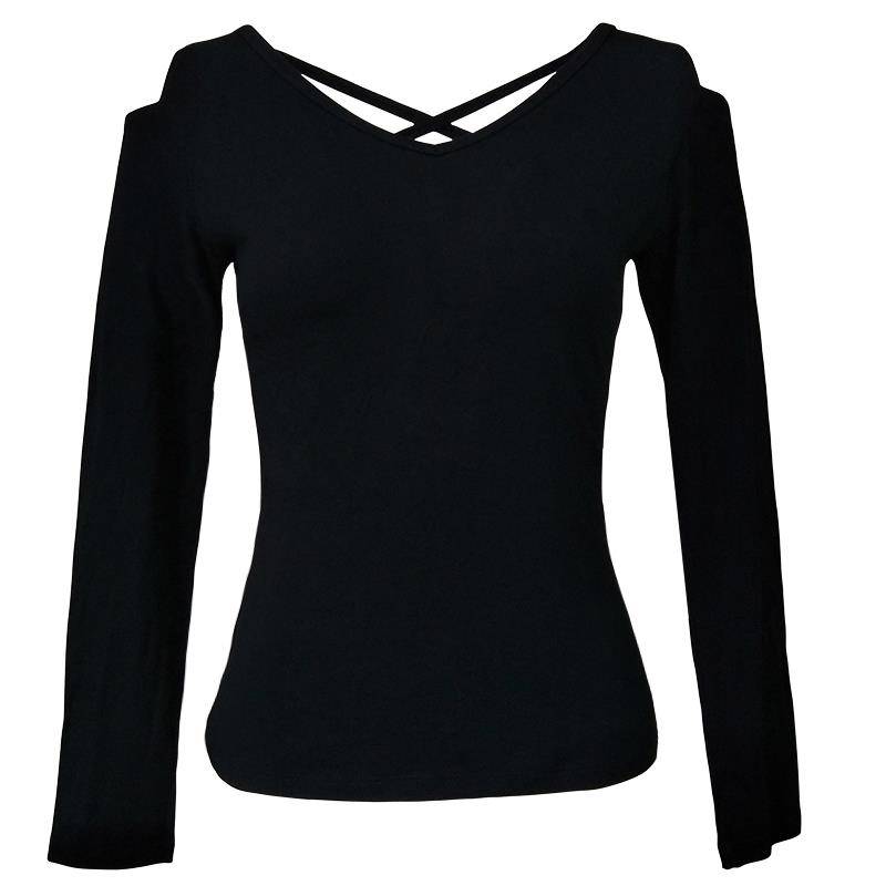 Liu Melading dances long -sleeved black clothing sexy body dance practice dance clothing dressing square dance clothing female