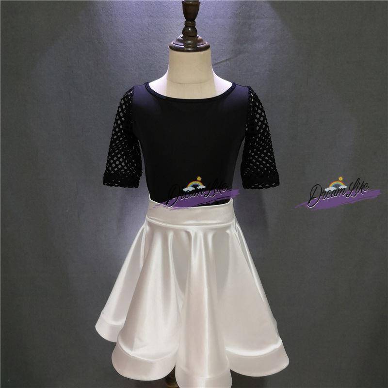 Children's Latin Dance 2024 New Summer Competition Standardized Delivery Delivery Dress Performance Girls Latin Dance Skirt