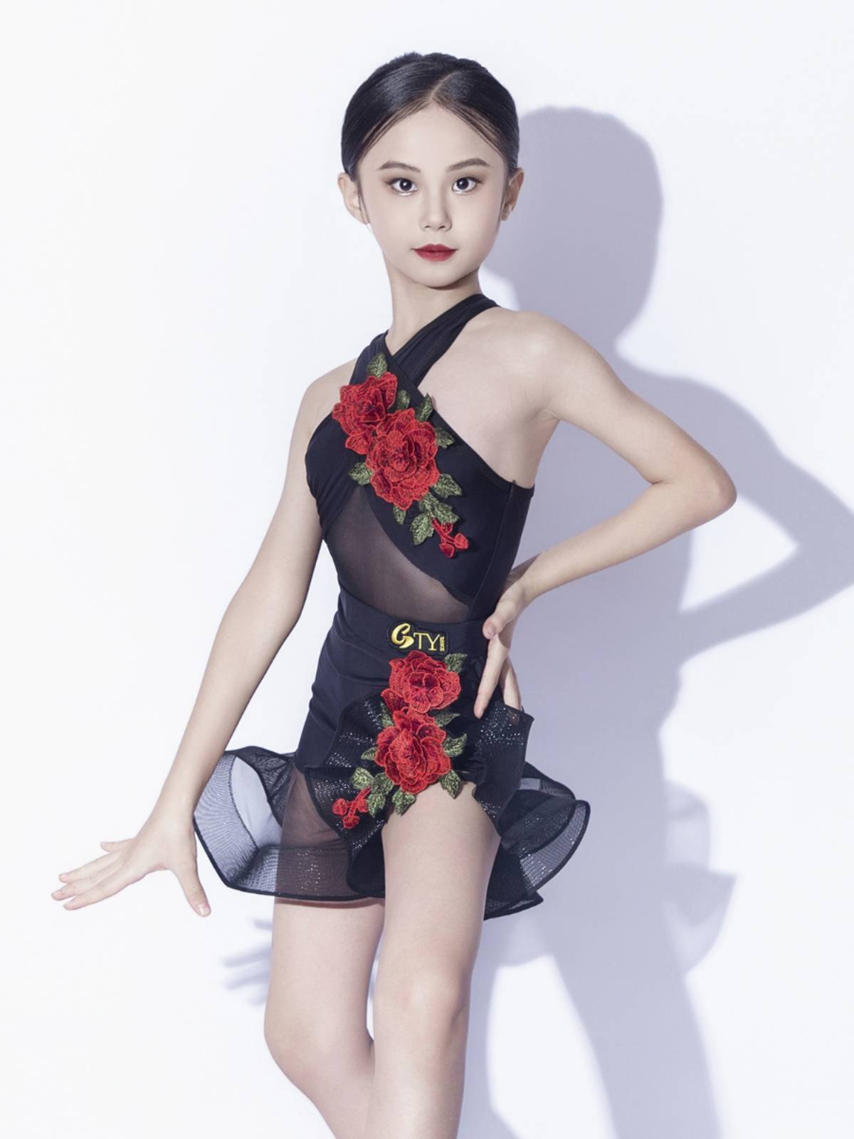 GTYDANCE Latin Dance 2024 new girls summer children's high -end Latin dance exercise fish bone set