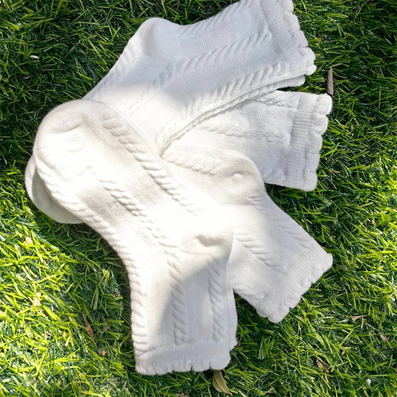Dance socks Children Latin Dance Children's Performance Anti -Skid Socks and White Socks Testing Practice Socks Spring and Autumn Girls