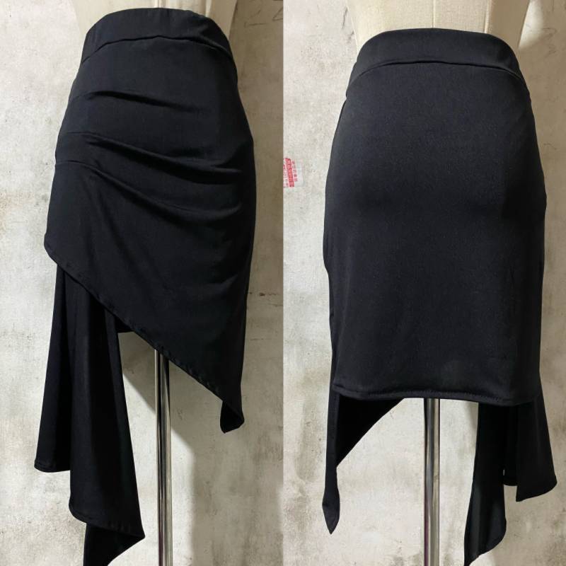 Latin dance skirt irregular practice short skirt adult female dancing skirt, Chachanthanba dance exercise professional performance, professional performance