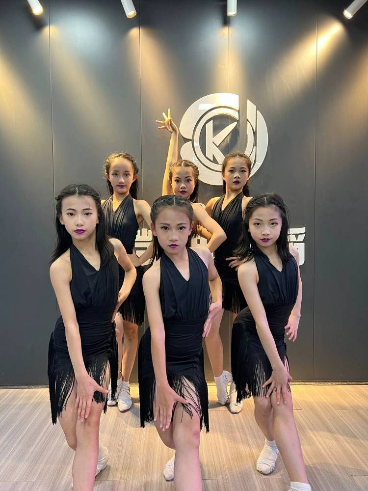 Summer dance service children's girl Latin dance service 2023 new test competition uniform black camisole Liusu adult