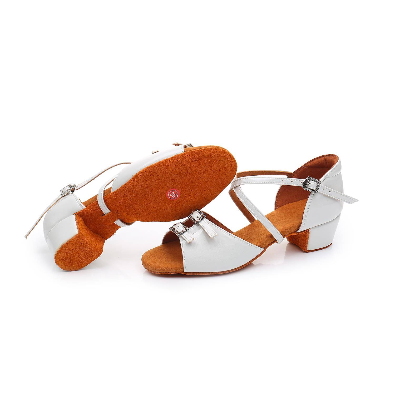 Latin dance shoes girls and children white professional girl soft bottoms in summer children's new dance beginners dance shoes