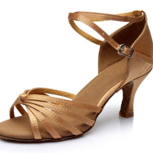 Adult adult Latin dance shoes female adult summer shoes dancing pink girl teacher high -heeled love dance female style