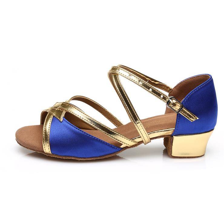 New dance shoes girl Latin dance shoes children and girls, soft bottom children Latin dance shoes sandals