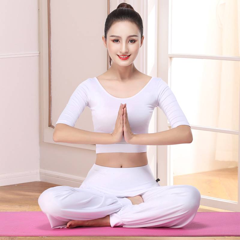 Latin dance pants female long pants wide -leg pants loose new black high -waisted dance pants Modal lamp pants
