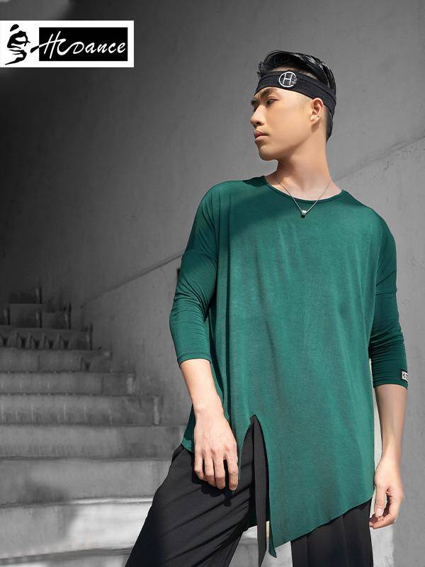 Dynasties Latin dance T -shirt top Latin dance exercise men's dance clothing clothes dance dance dance dance l180601