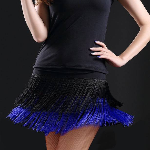 The new female adult Latin dance L practice performance shows the tassel short skirt dance performance skirt performance training clothes