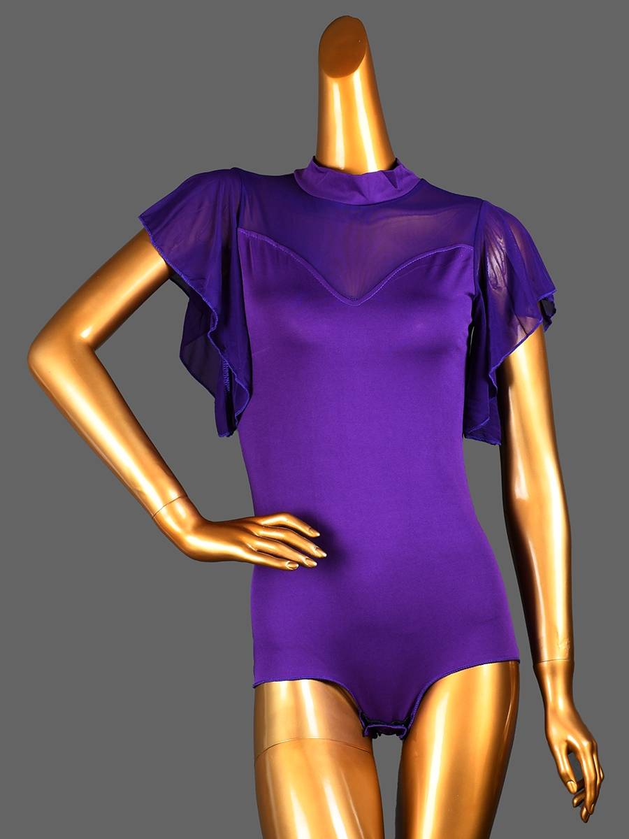 Modern Dance.com Princess Butterfly Long Sleeve Black Planets New Latin Dance Adult Female Practice Sports Services