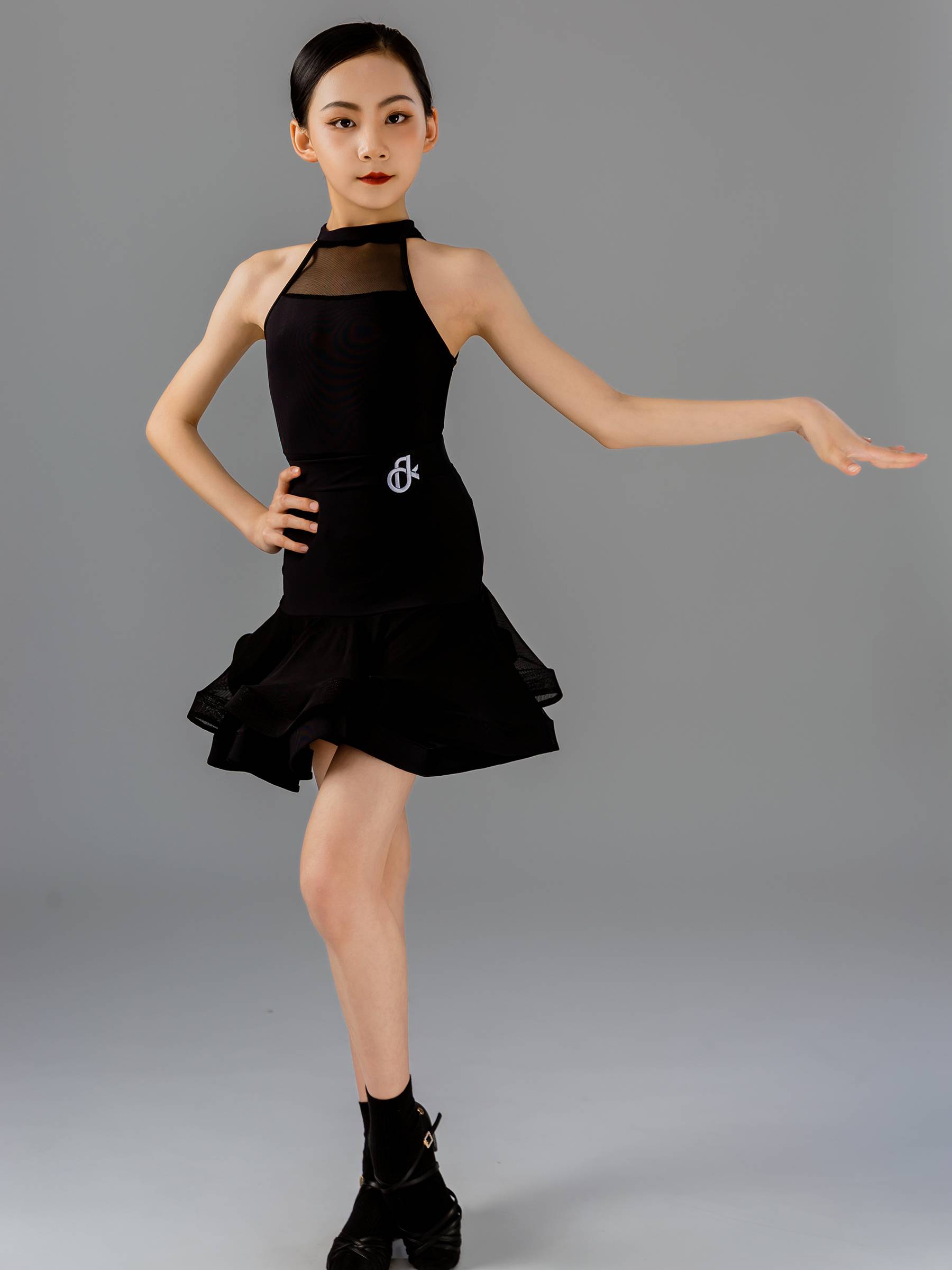 Vatican Cycaredin Dance Girl 2024 Summer New Children's Black Practice Service Advanced Sensory Performance Dance Service