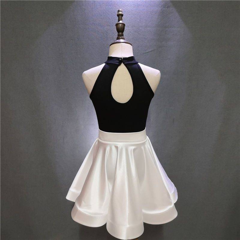 Children's Latin dance clothing Children 2023 summer competition exercises sleeveless performance clothing girl Latin dance skirt