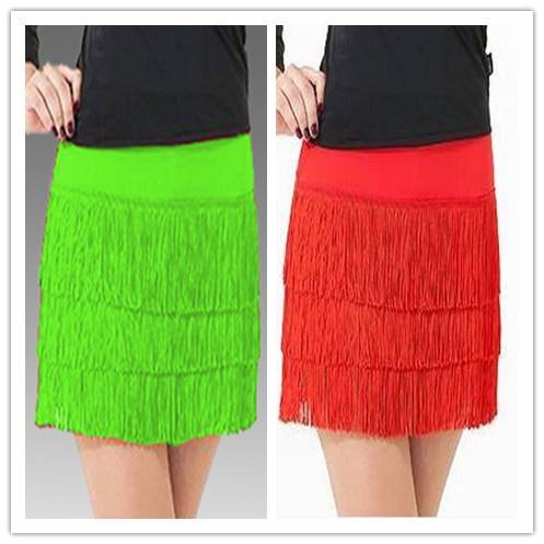 Female adult streaming Sulading dance skirt half -body skirt adult playfulness dance children practicing Latin dance souper skirt
